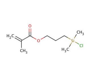3-(Dimethylchlorosilyl)propyl methacrylate (CAS 24636-31-5) - chemical structure image