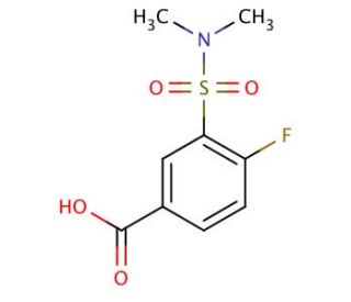 3-(dimethylsulfamoyl)-4-fluorobenzoic acid - chemical structure image