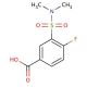 3-(dimethylsulfamoyl)-4-fluorobenzoic acid - chemical structure image