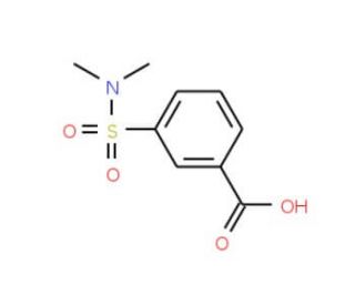 3-Dimethylsulfamoyl-benzoic acid (CAS 7326-73-0) - chemical structure image