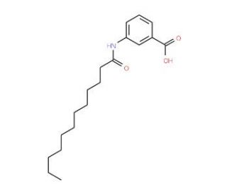 3-(dodecanoylamino)benzoic acid (CAS 79564-74-2) - chemical structure image