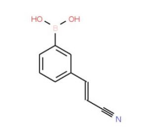 3-(E-2-Cyanovinyl)phenylboronic acid (CAS 850568-53-5) - chemical structure image