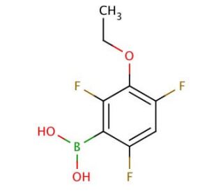 3-Ethoxy-2,4,6-trifluorophenylboronic acid (CAS 871125-69-8) - chemical structure image