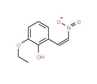 3-Ethoxy-2-hydroxy-&beta;-nitrostyrene (CAS 206559-62-8) - chemical structure image