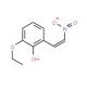 3-Ethoxy-2-hydroxy-β-nitrostyrene (CAS 206559-62-8) - chemical structure image