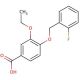 3-Ethoxy-4-[(2-fluorobenzyl)oxy]benzoic acid - chemical structure image