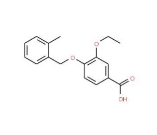 3-Ethoxy-4-[(2-methylbenzyl)oxy]benzoic acid - chemical structure image