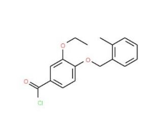 3-ethoxy-4-[(2-methylbenzyl)oxy]benzoyl chloride - chemical structure image