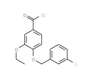 3-ethoxy-4-[(3-fluorobenzyl)oxy]benzoyl chloride - chemical structure image