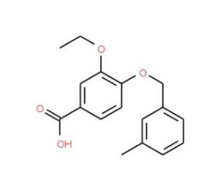 3-Ethoxy-4-[(3-methylbenzyl)oxy]benzoic acid - chemical structure image