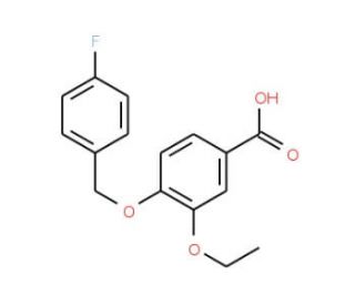 3-Ethoxy-4-[(4-fluorobenzyl)oxy]benzoic acid - chemical structure image