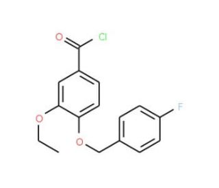 3-ethoxy-4-[(4-fluorobenzyl)oxy]benzoyl chloride - chemical structure image