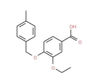 3-Ethoxy-4-[(4-methylbenzyl)oxy]benzoic acid - chemical structure image