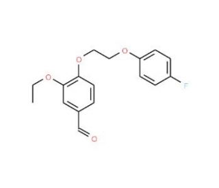 3-Ethoxy-4-[2-(4-fluoro-phenoxy)-ethoxy]-benzaldehyde - chemical structure image