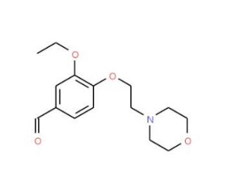 3-Ethoxy-4-(2-morpholin-4-ylethoxy)benzaldehyde - chemical structure image