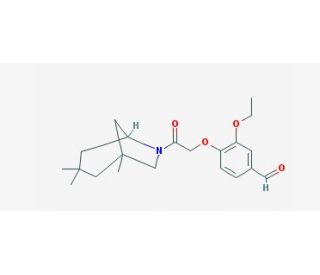 3-Ethoxy-4-[2-oxo-2-(1,3,3-trimethyl-6-aza-bicyclo[3.2.1]oct-6-yl)-ethoxy]-benzaldehyde - chemical structure image