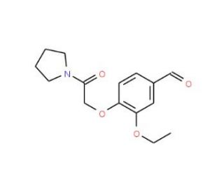 3-Ethoxy-4-(2-oxo-2-pyrrolidin-1-yl-ethoxy)-benzaldehyde - chemical structure image