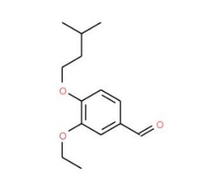 3-Ethoxy-4-(3-methylbutoxy)benzaldehyde - chemical structure image