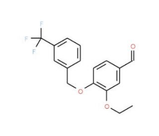 3-Ethoxy-4-{[3-(trifluoromethyl)benzyl]-oxy}benzaldehyde - chemical structure image