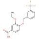 3-Ethoxy-4-{[3-(trifluoromethyl)benzyl]-oxy}benzoic acid - chemical structure image