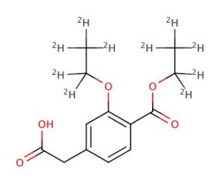 3-Ethoxy-4-(ethoxycarbonyl)phenyl Acetic Acid-d10 - chemical structure image
