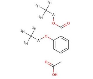 3-Ethoxy-4-(ethoxycarbonyl)-phenyl Acetic Acid-d10 - chemical structure image