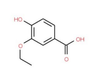 3-Ethoxy-4-hydroxy-benzoic acid (CAS 5438-38-0) - chemical structure image