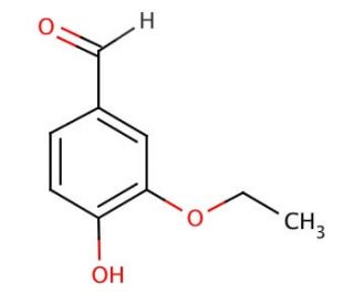 3-Ethoxy-4-hydroxybenzaldehyde (CAS 121-32-4) - chemical structure image