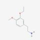 3-Ethoxy-4-methoxyphenethylamine (CAS 86456-97-5) - chemical structure image