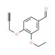 3-ethoxy-4-(prop-2-ynyloxy)benzaldehyde (CAS 428847-37-4) - chemical structure image