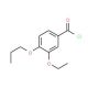 3-ethoxy-4-propoxybenzoyl chloride - chemical structure image