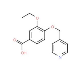 3-ethoxy-4-(pyridin-4-ylmethoxy)benzoic acid - chemical structure image
