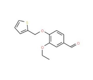3-ethoxy-4-(thien-2-ylmethoxy)benzaldehyde - chemical structure image