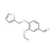 3-ethoxy-4-(thien-2-ylmethoxy)benzaldehyde - chemical structure image