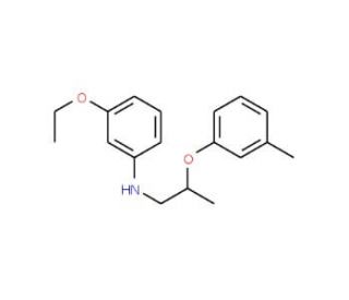 3-Ethoxy-N-[2-(3-methylphenoxy)propyl]aniline - chemical structure image