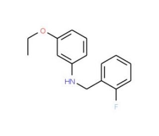 3-Ethoxy-N-(2-fluorobenzyl)aniline - chemical structure image