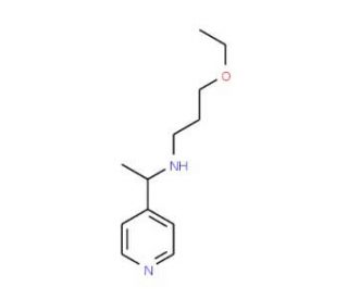 (3-Ethoxy-propyl)-(1-pyridin-4-yl-ethyl)-amine - chemical structure image