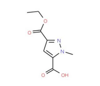 3-(Ethoxycarbonyl)-1-methyl-1H-pyrazole-5-carboxylic acid - chemical structure image