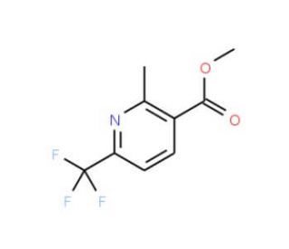 3-(Ethoxycarbonyl)-2-methyl-6-(trifluoromethyl)pyridine (CAS 205582-88-3) - chemical structure image