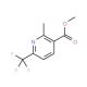 3-(Ethoxycarbonyl)-2-methyl-6-(trifluoromethyl)pyridine (CAS 205582-88-3) - chemical structure image