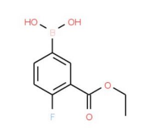 3-(Ethoxycarbonyl)-4-fluorobenzeneboronic acid (CAS 874219-36-0) - chemical structure image
