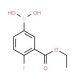 3-(Ethoxycarbonyl)-4-fluorobenzeneboronic acid (CAS 874219-36-0) - chemical structure image