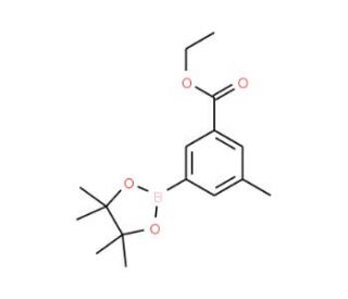 3-(Ethoxycarbonyl)-5-methylphenylboronic acid, pinacol ester (CAS 1150271-63-8) - chemical structure image