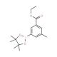 3-(Ethoxycarbonyl)-5-methylphenylboronic acid, pinacol ester (CAS 1150271-63-8) - chemical structure image