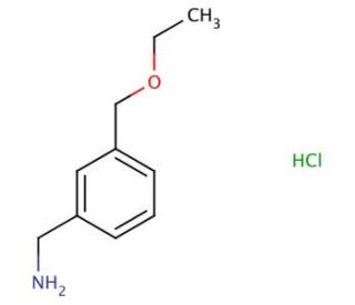 [3-(ethoxymethyl)phenyl]methanamine hydrochloride - chemical structure image