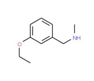 (3-Ethoxyphenyl)-N-methylmethanamine (CAS 893581-62-9) - chemical structure image