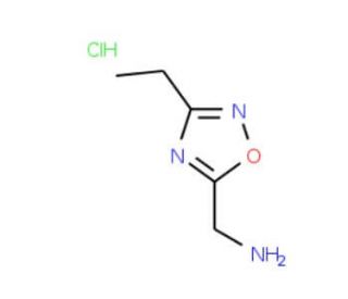 [(3-Ethyl-1,2,4-oxadiazol-5-yl)methyl]amine hydrochloride - chemical structure image