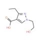 3-ethyl-1-(2-hydroxyethyl)-1H-pyrazole-4-carboxylic acid - chemical structure image