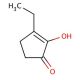 3-Ethyl-2-hydroxy-2-cyclopenten-1-one solution (CAS 21835-01-8) - chemical structure image
