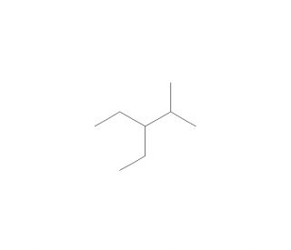 3-Ethyl-2-methylpentane (CAS 609-26-7) - chemical structure image